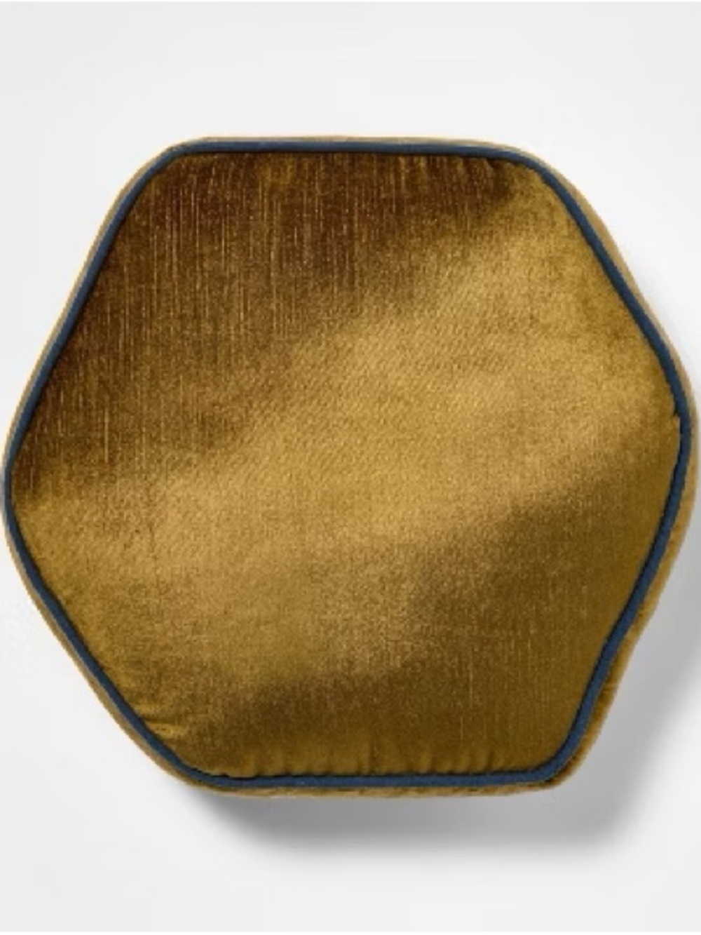 NEW Threshold Studio McGee 16” Olive Textured Velvet Hexagon Throw Pillow
